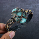 Amasooniit V&auml;&auml;riskivi 925 Sterlingh&otilde;be Mansett K&auml;ev&otilde;ru Reguleeritav