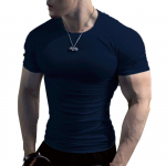 Meeste Slim Fit Crew kaelusega T-s&auml;rk Muscle Top J&otilde;usaali l&uuml;hikeste varrukatega tavaline pluus T-s&auml;rk XL