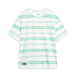 Li Ning X OG_SLICK Koost&ouml;&ouml; Rula Seeria Triibuline Higiimav Vaba &Uuml;mmargune Kael L&uuml;hikeste Varrukatega T-s&auml;rk Unisex Topid AHST479-4 XL white