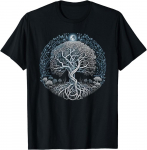 Elupuu Yggdrasil Viikingite Midgard Thor Valhalla Kingitus Unisex T-s&auml;rk 3XL