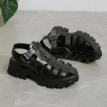 Gladiator Suvised Sandaalid Naistele Kitsas Rihm Ristseotud Platvorm Ruudukujuline Konts Avatud Varvas Rooma Disain Seksikad K&uuml;psed Kingad Daamidele Naiste 36 must