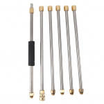 90-tolline survepesuri pikendusvars Power Washer Lance 1/4-tollise kiir&uuml;hendusega katusepesuks 6 tk