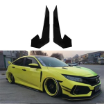 2x Esikaitseraua Canardid Splitteri Uimed &Otilde;hunoad Honda Civic TYPE R 2016-2021 jaoks