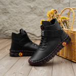 Ortopeedilised kingad Pehmed nahast lamedad kingad Naiste s&otilde;idul&otilde;ikurid Karusnahast mokassiinid Naine Polsterdatud tossud Ema Punased pl&uuml;&uuml;sjalatsid Suur suurus 42 CN 35 must