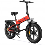V&eacute;lo &eacute;lectrique pliable - ENGWE - ENGINE X - Batterie amovible 48 V 13 Ah - Autonomie 120 km - Rouge punane