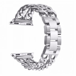 Roostevabast terasest rihm Apple Watch Ultra 2 49mm 46mm 45 44 42mm jaoks Iwatch 10 9 8 7 6 5 4 3 2 1 41mm 40mm 38mm jaoks Luksuslik metall Series 10 42mm h&otilde;be
