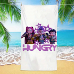 K-POP R&auml;tikud D-Demon-Hunters Mikrokiud Liivavastane Kiiresti Kuivav Vannir&auml;tik Parimad S&uuml;nnip&auml;evakingitused T&uuml;drukutele Naistele Ujumispeoks 100x200cm&1pc