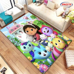Disney Gabbysi nukumaja vaip, vaip elutuppa magamistuppa, diivanile k&ouml;&ouml;ki uksematt dekoratiivmatt, laste libisemiskindel p&otilde;randakate vastupidav matt, kingitus 60*90cm