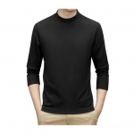 Kevad-s&uuml;gis meeste kaelu kaitsev poolk&otilde;rge krae Kahepoolne Saksa sametine Slim Fit veniv pikkade varrukatega Pullover Basic Pusa koduseks kasutamiseks XXXXL