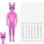 Halloween Sprunki Incredibox T&auml;iskasvanud Lapsed Cosplay Kost&uuml;&uuml;m Koletis &Otilde;udusm&auml;ng Kombinesoon Bodysuit Karnevali Pidustus Laste Riided 110