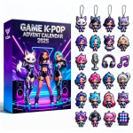 Kpop Deemonik&uuml;tid Advendikalender Huntrix Rumi Mira Zoey SAJA Poisid Derpy Tiiger Uusaasta Kaunistused J&otilde;ulude Tagasilugemise M&auml;nguasjad Kingitused gray