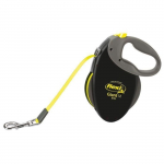 Rihm TRIXIE flexi GIANT - Suurus M - 8m - Must ja fluorestseeruv kollane