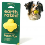 Jouet interactif &agrave; rapporter - EARTH RATED - Balle pour chien - Caoutchouc - Flottante - Taille moyenne kollane