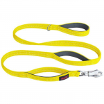 Laisse de s&eacute;curit&eacute; pour chien - Halti - 1,5 m de longueur - Jaune fluo - Clip ultra-solide - Coutures r&eacute;fl&eacute;chissantes