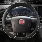 Mikrofiiber nahast auto roolikate Fiat Ducato Peugeot Boxer Citroen Jumper Relay Ram ProMaster jaoks Autotarvikud valge