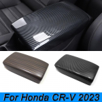 Keskmise k&auml;etoe karbi katte dekoratiivraami trimmi kleebis Honda CR-V CRV 2023 ABS-autode kujundamiseks Carbon Fibre