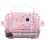 L&auml;bipaistev Hamster Villa Kahepoolne Pandlaga Ventilatsioon Hingav Mugav K&auml;epide Kaasaskantav Square coffee color