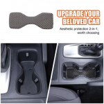 Carbon Fiber Center Console water cup sticker Trim For Nissan Frontier 2024-25