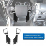 Carbon fiber Steering Wheel Bezel Decor Trims Cover for 4runner 10+/TUNDRA 14+ 1 + 1