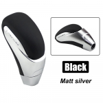 For Mazda 3 BK 2007 2008 2009 year Leather Shift Gear Knob Lever Gaitor Automatic Transmission Chrome