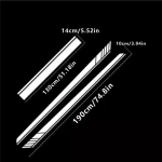 Auto vin&uuml;&uuml;lkleepsud kapoti dekoorkleebised kaunistavad vin&uuml;&uuml;l pikk riba ukse dekoorkleebis kahepoolse teibiga auto tarvikute jaoks valge