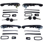 4Pcs Car Front Rear Left Right Exterior Outer Door Handles For Golf For Jetta Exterior Parts Easy tallation