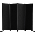 AKTOP Toasein 4 paneeliga, 80 W Kaasaskantav seinajagaja ruumide eraldamiseks, Vabaltseisvad vaheseinad, Kokkupandavad ruumijagajad Privaatsus must