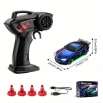 Mini RC Autod Laste M&auml;nguasi 2.4GHz Puldi Autod 4WD Laua Drift Auto USB Laetavad M&auml;nguasjad Poistele ja T&uuml;drukutele Vanuses 8+ S&uuml;nnip&auml;eva Kingitused E84 sinine