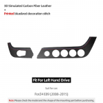 For BMW Z4 E89 2009-2016 Dashboard trument Panel Trim Strip Performance Made of Alcantara Sticker Car Auto Interior Accessory Carbon Leather LHD