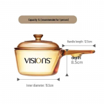 Corning Visions 1L Klaasist kastrul