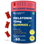 Carbamide Forte 10 mg Melatoniini Kummikommid S&uuml;gavaks Uneks | Une Lisandid Meestele ja Naistele | 60 Taimset Suhkruvaba Kummikommi