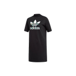 Adidas Originals Kolmeleheline Logo Prindiga Mugav Spordikleit &Uuml;mmarguse Kaelusega L&uuml;hikeste Varrukatega Naiste kleit Must FL0037 34