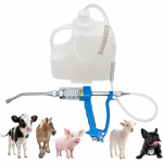 S&ouml;&ouml;tmisp&uuml;stol 50ML Reguleeritav Veterinaarne Metallist, Drenaažip&uuml;stol Annustaja, Karjakasvatuse S&ouml;&ouml;tmisvahend, Sigadele, Lehmadele, Lammastele, Hobustele