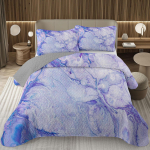Marmorist voodikate Tie Dye Vedel A bstraktne Kunst Hipsteri kate Kivi Marmor T&auml;ielik Queen Voodipesu Komplekt Kahepoolsed Tepitud Voodikatted EU Single(135*200cm)3pcs