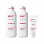 Dr.FORHAIR Folligen Plus Juuste v&auml;ljalangemist leevendav &scaron;ampooni komplekt (500ml &times; 2 + 100ml) &ndash; Kokku 1,1L | Peanaha tugevdamine ja vol&uuml;&uuml;mi hooldus Shampoo Set 1.1L
