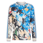 Adidas Originals Manchester United Stone Roses Kitsas L&otilde;ikega Pusa Pikkade Varrukatega Jalgpallis&auml;rk Meeste topid KC4442 S blue