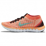 Nike Free 3.0 Flyknit Pehmendus Libisemisvastased Madalad Vabaaja Jooksukingad Naiste Oranž Sinine 718420-008 35.5