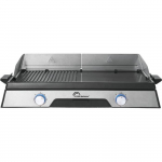 Plancha &eacute;lectrique LITTLE BALANCE - 8735 - Surface cuisson 50x30cm - Rev&ecirc;tement microc&eacute;ramique sans PFAS - 2200W hall