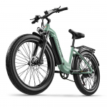 JOOBIKE JOO1 T&auml;iskasvanute elektriratas 2000W mootor 48V17.5AH Eemaldatav aku 26*3.0 tollised paksud rehvid Linna liikumiseks igap&auml;evaseks kasutamiseks roheline