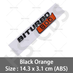 2 tk Autole ABS BITURBO 800 700 900 Logo Embleem K&uuml;lgtiiva Embleem Kleebised BRABUS G-klassile G700 G800 G900 W463 W464 W461 2Pcs black