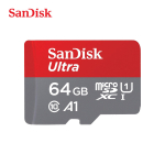 Sandisk Ultra 128GB Micro SD TF-kaart SDXC U1 A1 Kuni 150 MB/s 32 GB 64 GB 256 GB 512 GB Micro SD-kaart SD/TF-m&auml;lukaart Telefoni, arvuti, tahvelarvuti jaoks 【64GB】 red