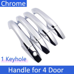 jaoks Honda CRV CR-V CR V 3 MK3 III 2007 2008 2009 2010 2011 Chrome Smart uksek&auml;epideme kate auto lisatarvikute kaitsekleebise &auml;&auml;ris 4Handle 1 Keyhole