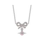 Vivienne Westwood Octavie Choker Kaelakee Vibu ja Saturni Ripatsiga - Kaelakee Naiste kaelakeed Mitmev&auml;rviline 6303039G-01P356-SM Box,Pink