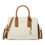 Michael Kors Laila Logoga Kl&otilde;pskinnitusega K&auml;ekott Naiste K&auml;ekotid Vanillivalge Tammepruun 30S5G9IS1B-VANILLA-ACRN Gift Set(Basic Set+Box+Shopping Bag)