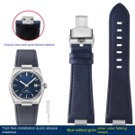 Tissot 1853 PRX T137 seeria jaoks Rihm V&ouml;&ouml; Ehtne Nahk K&auml;ekella Rihm T137.407 T137.410 Meeste K&auml;epael Kell Randmerihm 26-12mm 12mm gray