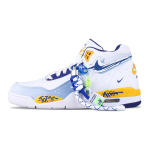 Nike Flight Legacy K&otilde;rge s&auml;&auml;rega Vintage Korvpallijalatsid Unisex Valge Sinine Kollane BQ4212-102(Meeskond28-) 40