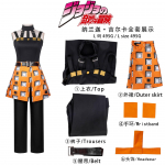 JOJO h&auml;mmastav seiklus Kuldne tuul Kost&uuml;&uuml;mid Naranga Gilka Anime Cosplay Kost&uuml;&uuml;mid S
