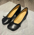 Mm6 Sama &Otilde;unakujuline Pea Valgus Suuga &Uuml;hed Kingad Ballett Mary Jane &Uuml;mar Kont K&otilde;rged Kontsad Naiste Paks Konts 38 gray