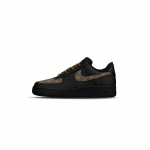 Nike Air Force 1 Slip Resistant Abrasion Resistant Low top Skateboard Shoes Unisex Black Brown CW2288-001(Team882-Louis) 40.5
