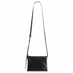 Cos Trove &Uuml;lisuur Kokkupandav Disain Nahast Crossbody Kott Naiste kotid Must 1302042001 Black